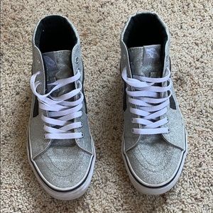 Silver Sparkly Vans